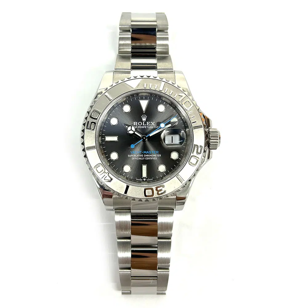 Rolex Slate Dial Yacht-Master 40mm 126622 Platinum & Steel Watch Oyster Bracelet MINT 2021 – image 3