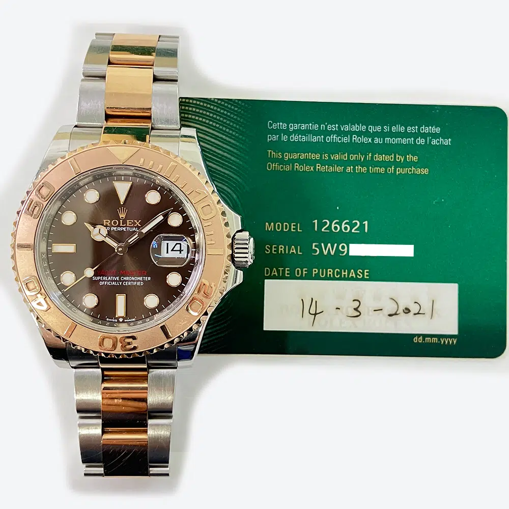 Rolex Yacht-Master 40mm Oyster 126621-0001 Two Tone Stainless Steel & Rose Gold Watch Chocolate Dial 2021 – image 2