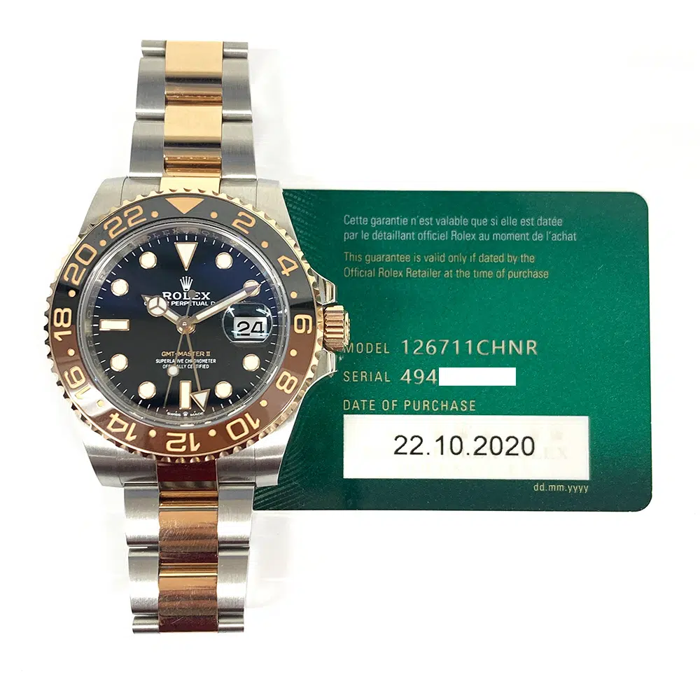 Rolex GMT-Master II Oyster Bracelet Gold/Steel Watch 126711CHNR Black Dial 2020 – image 2