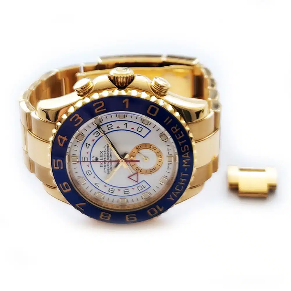 Rolex Yacht-Master II 44mm Oyster 116688 Yellow Gold Watch White Dial 2013 – image 4
