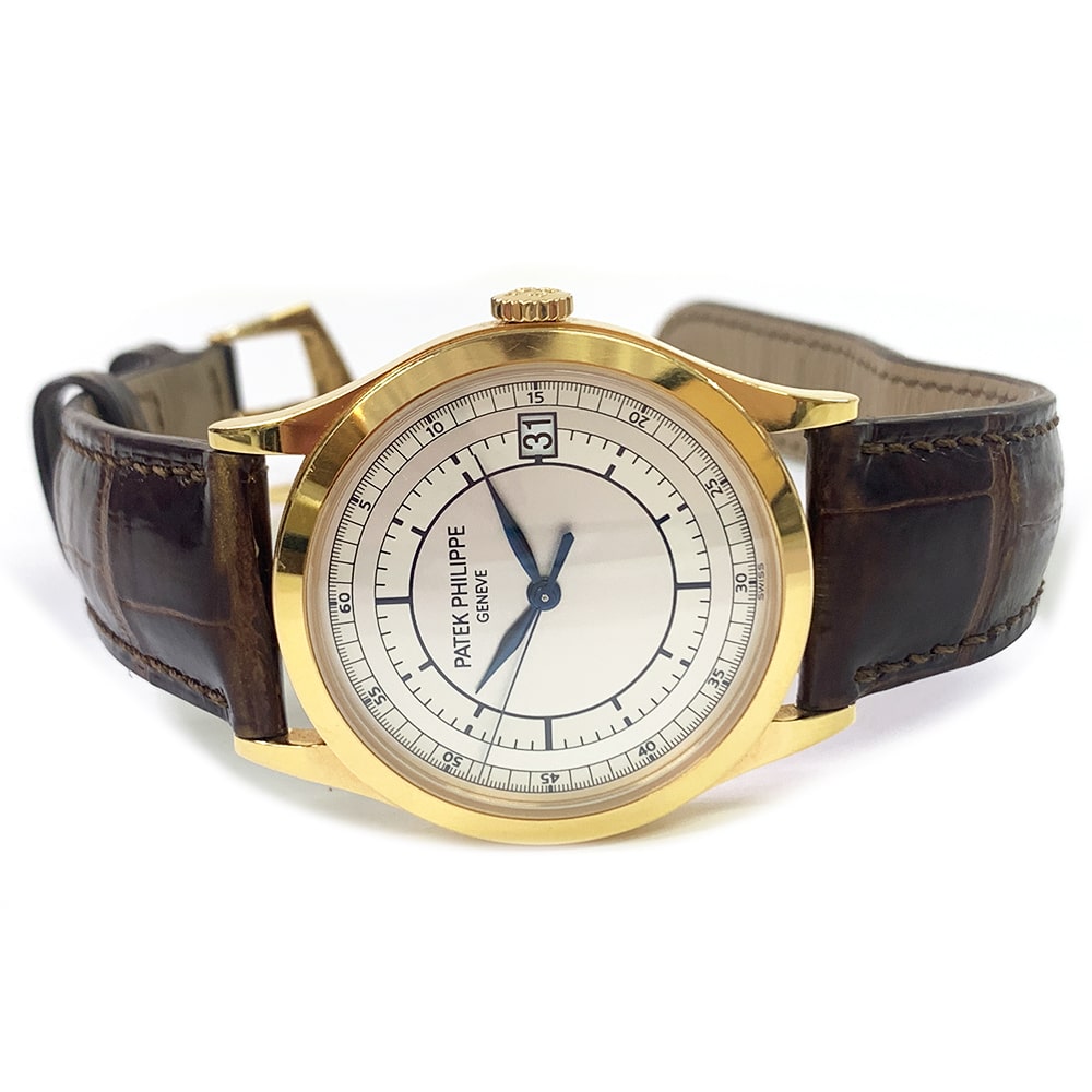 Patek Philippe Calatrava 5296R-001 Rose Gold with Brown Leather Watch Silver Dial 2018