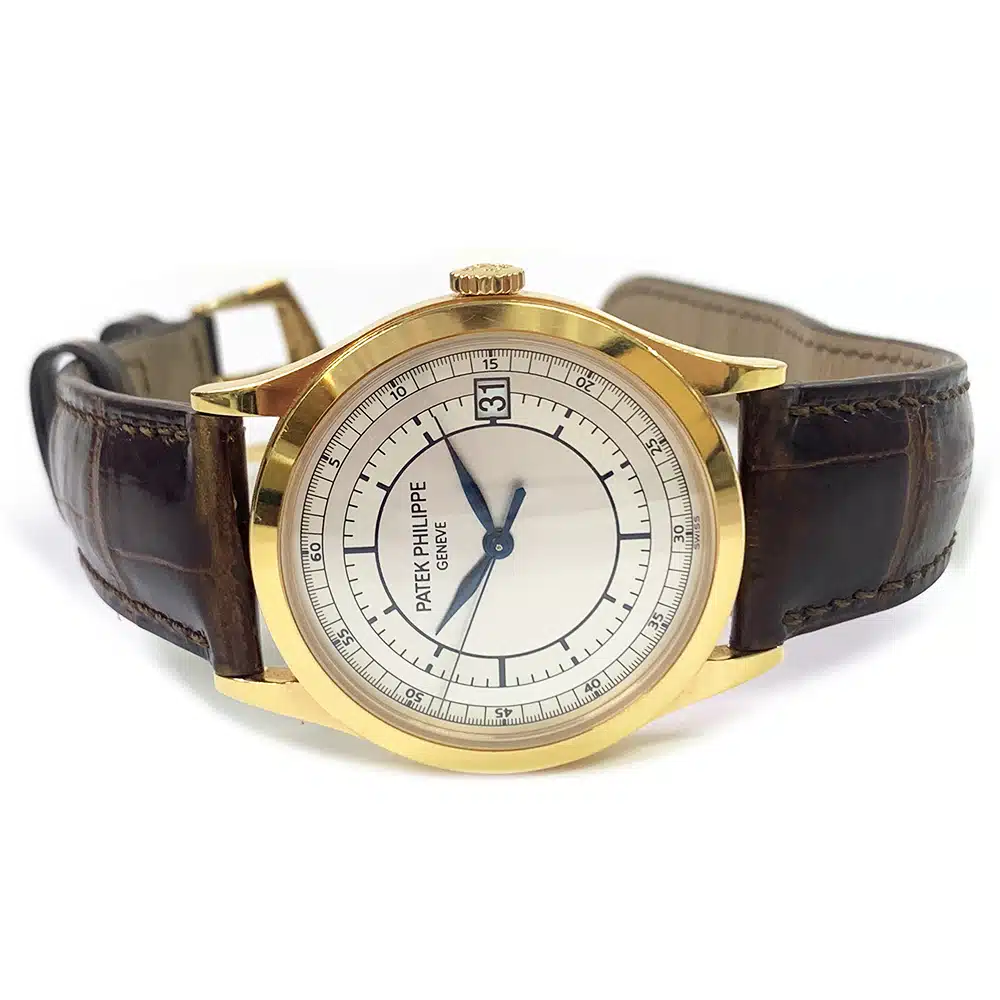 Patek Philippe Calatrava 5296R-001 Rose Gold with Brown Leather Watch Silver Dial 2018 – image 2