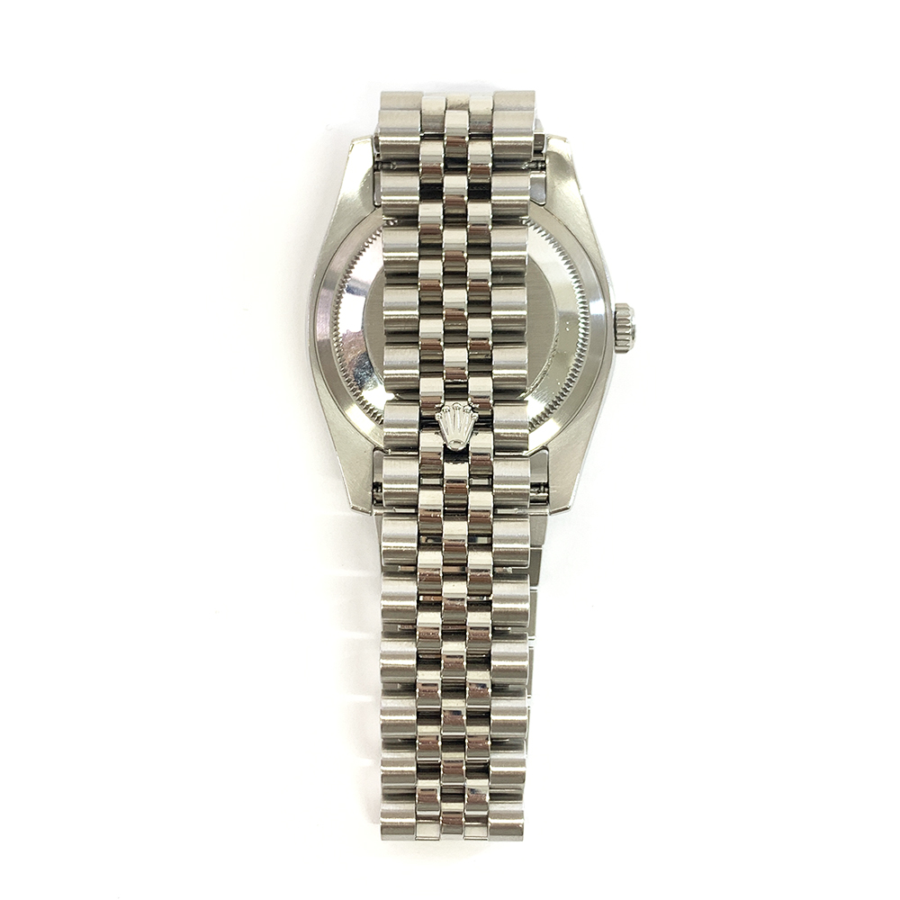 Rolex Datejust 36mm Jubilee 116234G Stainless Steel with Silver Diamond Dial Watch 2007