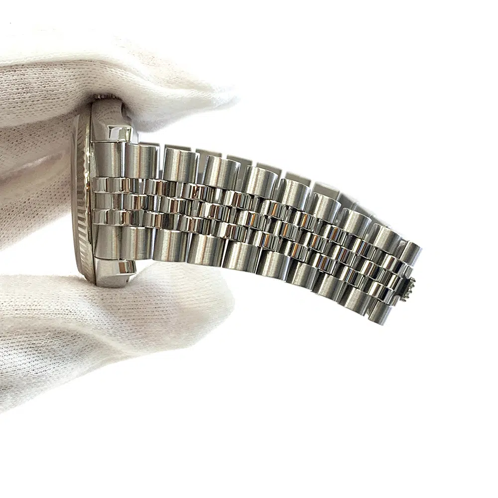 Rolex Datejust 36mm Jubilee 116234G Stainless Steel with Silver Diamond Dial Watch 2007 – image 7