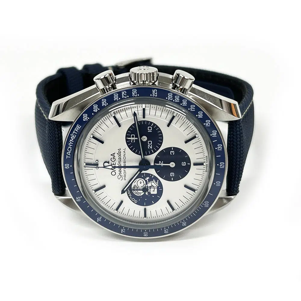 Omega Speedmaster 310.32.42.50.02.001 Stainless Steel with Blue Fabric and Silver Index Dial 2024 – image 3
