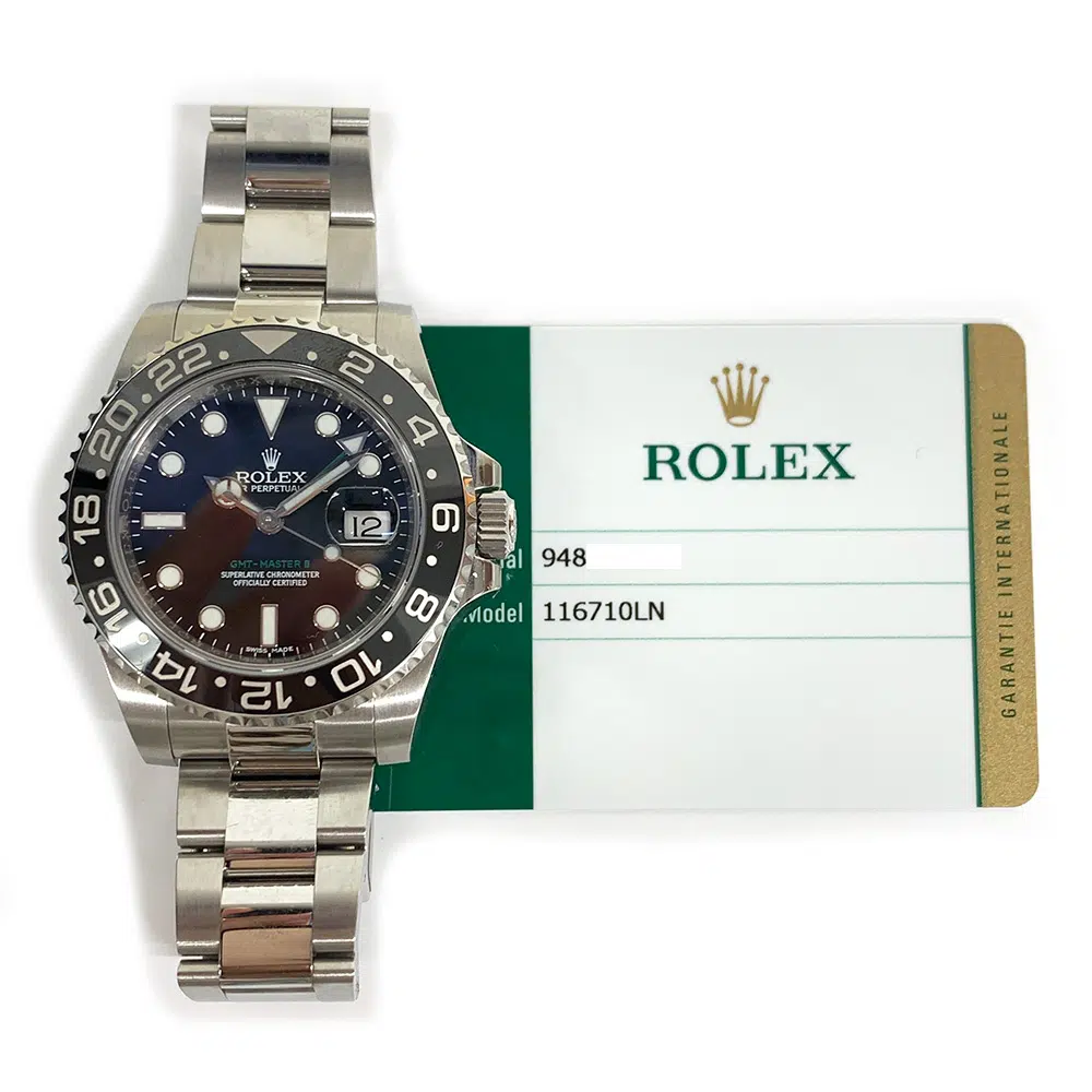Rolex GMT-Master II Oyster 40mm 116710LN Stainless Steel Watch Black Dial – image 2