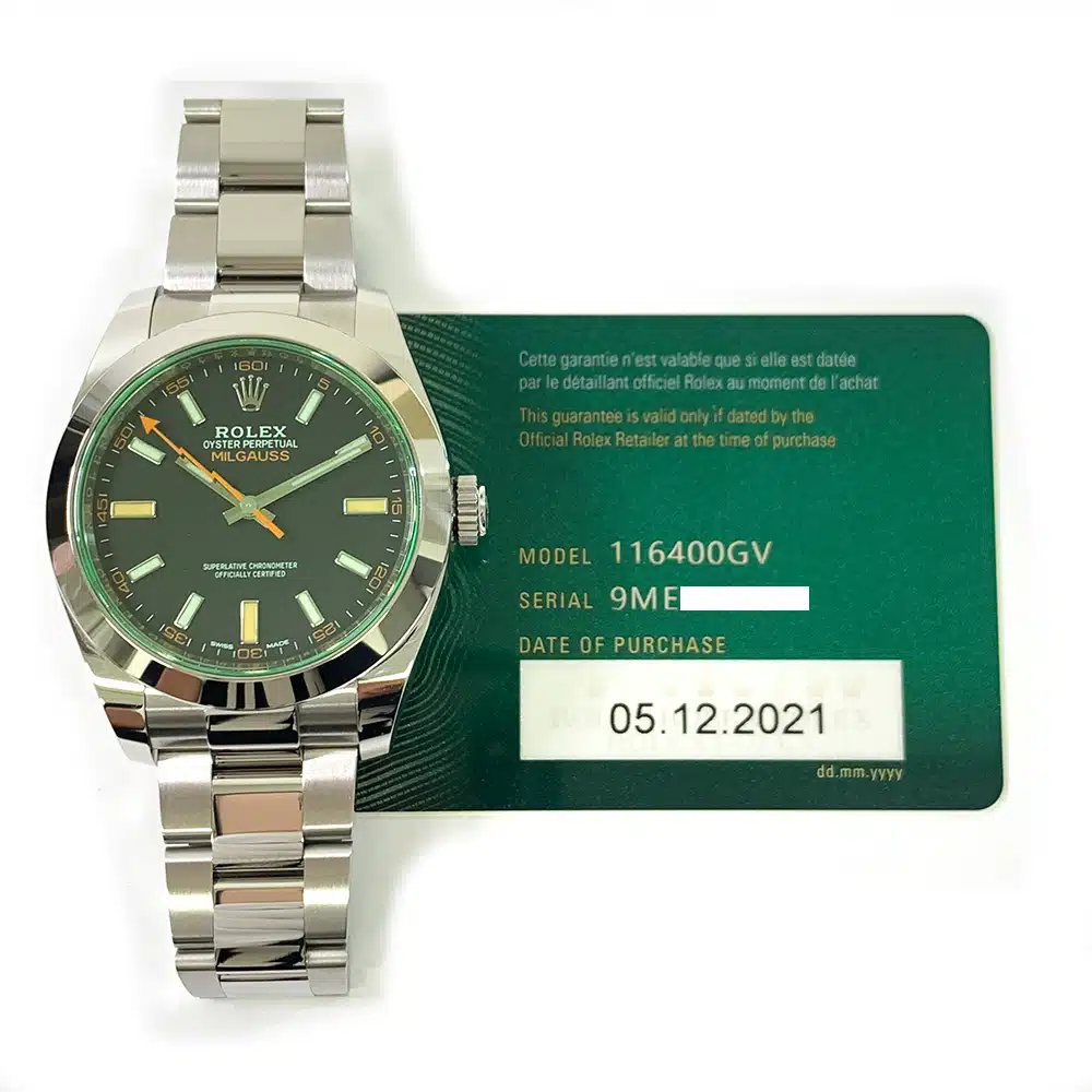Rolex Milgauss 116400GV Stainless Steel 40mm with Black Dial Watch – image 3