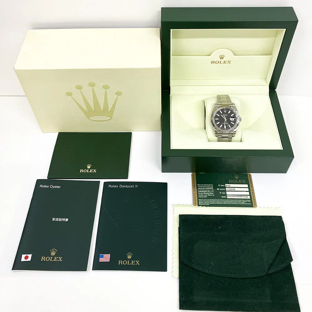 Rolex Datejust II 116334 41mm Stainless Steel with Black Dial Watch 2012 – image 8
