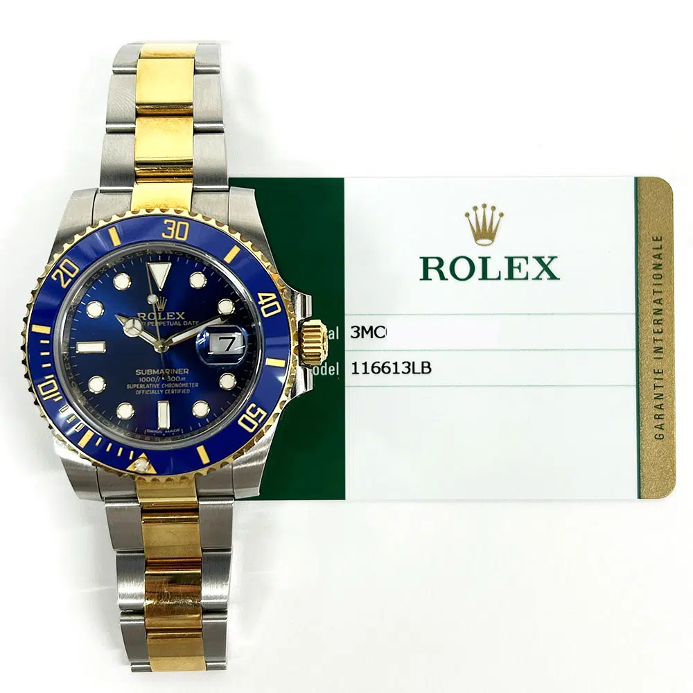 Rolex Submariner 40mm Oyster 116613LB Stainless Steel & Yellow Gold Watch Blue Dial 2017 – image 2