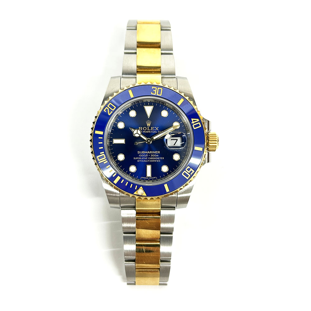 Rolex Submariner 40mm Oyster 116613LB Stainless Steel & Yellow Gold Watch Blue Dial 2017