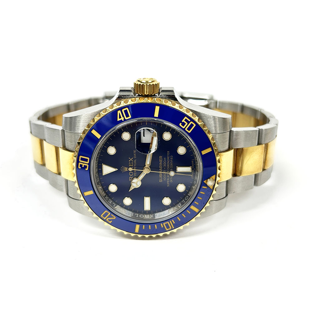 Rolex Submariner 40mm Oyster 116613LB Stainless Steel & Yellow Gold Watch Blue Dial 2017