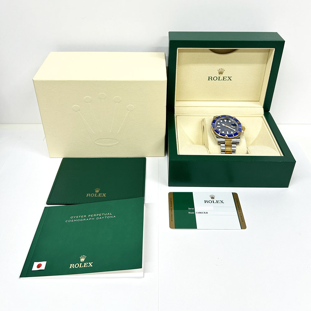 Rolex Submariner 40mm Oyster 116613LB Stainless Steel & Yellow Gold Watch Blue Dial 2017