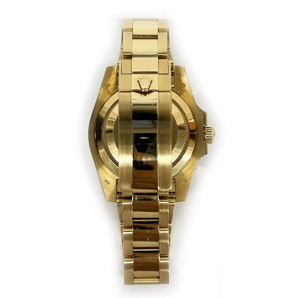 Rolex Submariner Blue Dial 40mm 116618LB  Yellow Gold Oyster Watch 2019 – image 5