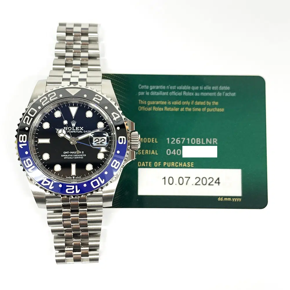 Rolex GMT-Master II 126710BLNR Batgirl, Jubilee bracelet, black dial