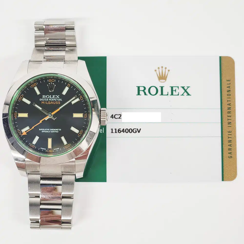Rolex Milgauss 116400GV Stainless Steel with Black Dial 40mm Watch 2018 – image 2
