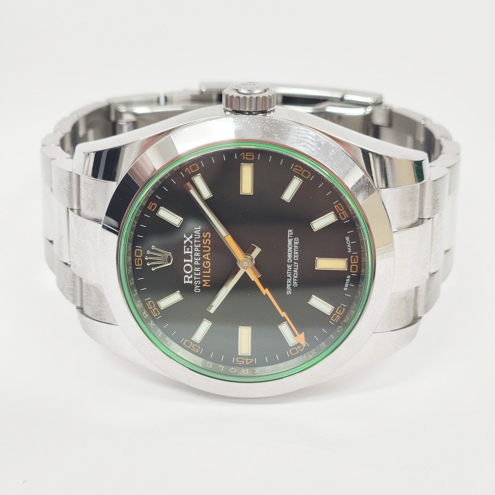 Rolex Milgauss 116400GV Stainless Steel with Black Dial 40mm Watch 2018