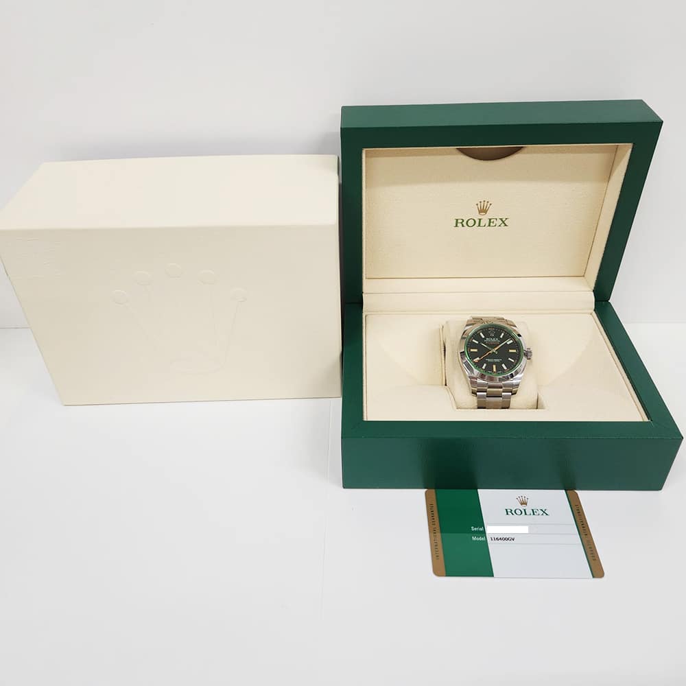 Rolex Milgauss 116400GV Stainless Steel with Black Dial 40mm Watch 2018