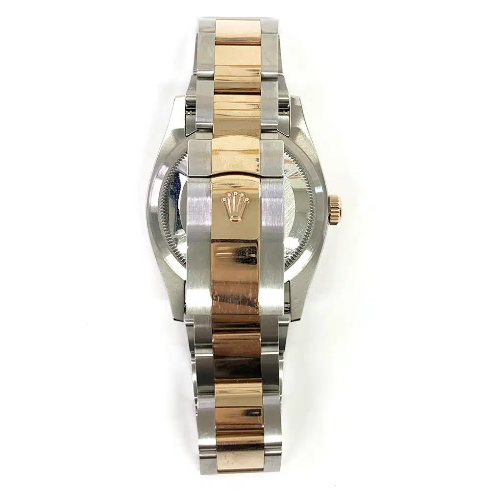 Rolex Steel/Rose Gold Rolesor Datejust 36 Watch 126231 Fluted Bezel Index Dial Oyster Bracelet 2020 – image 5