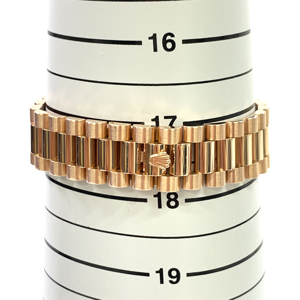 Rolex Day Date 36mm 118235F President Rose Gold Watch Black MOP Diamond Dial MINT 2010