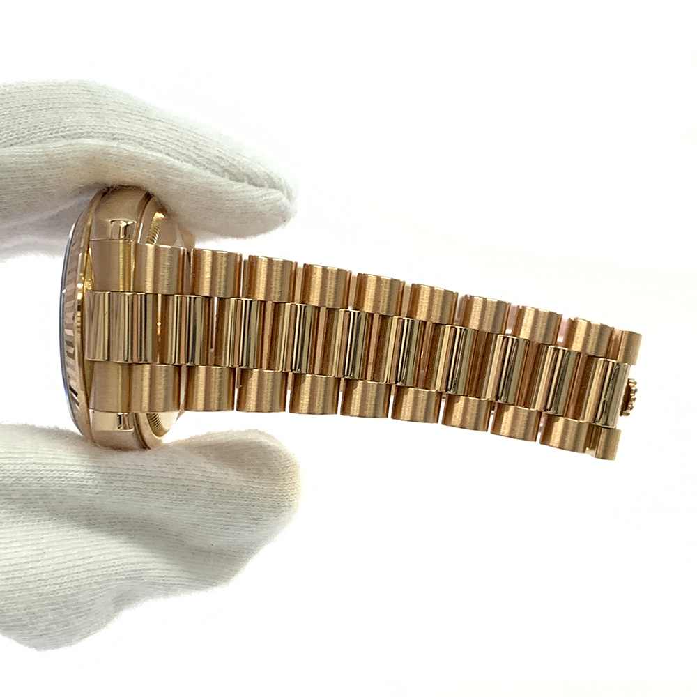 Rolex Day Date 36mm 118235F President Rose Gold Watch Black MOP Diamond Dial MINT 2010