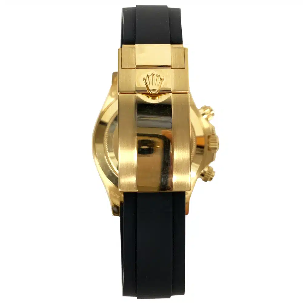 Rolex Cosmograph Daytona Black Dial 40mm 116518LN Yellow Gold with Black Rubber Men's Watch 2022 – image 5