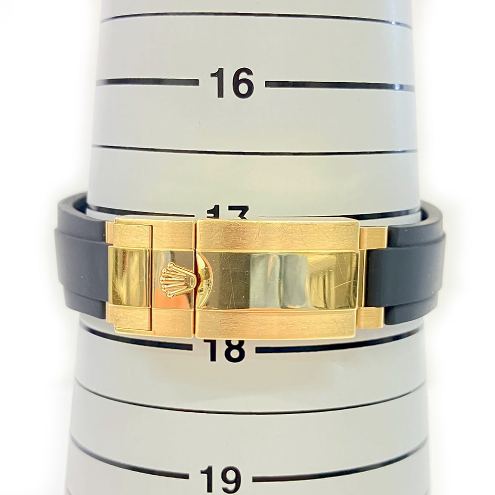 Rolex Cosmograph Daytona 40mm Yellow Gold 116518LN Black Rubber Watch Black Dial 2020