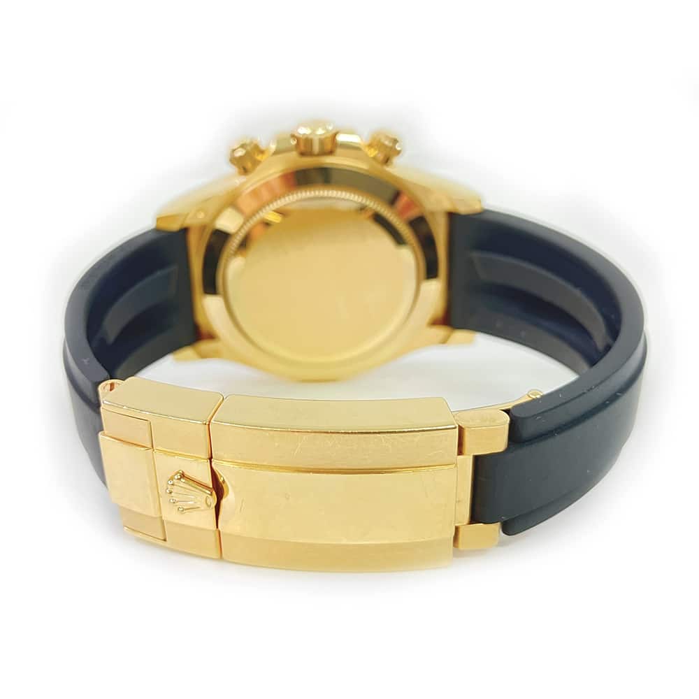 Rolex Cosmograph Daytona 40mm Yellow Gold 116518LN Black Rubber Watch Black Dial 2020