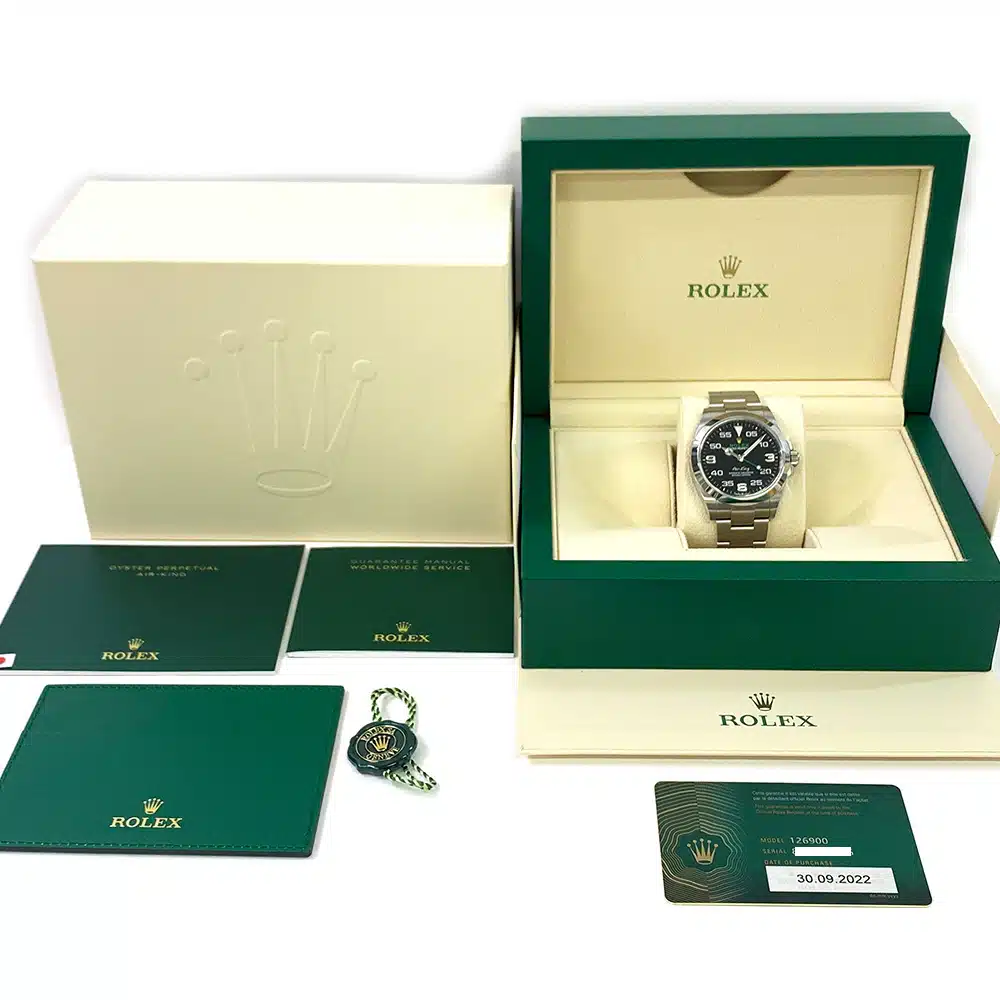 MINT Rolex Air-King Black Dial 40mm 126900 Stainless Steel Oyster Watch 2022 – image 8