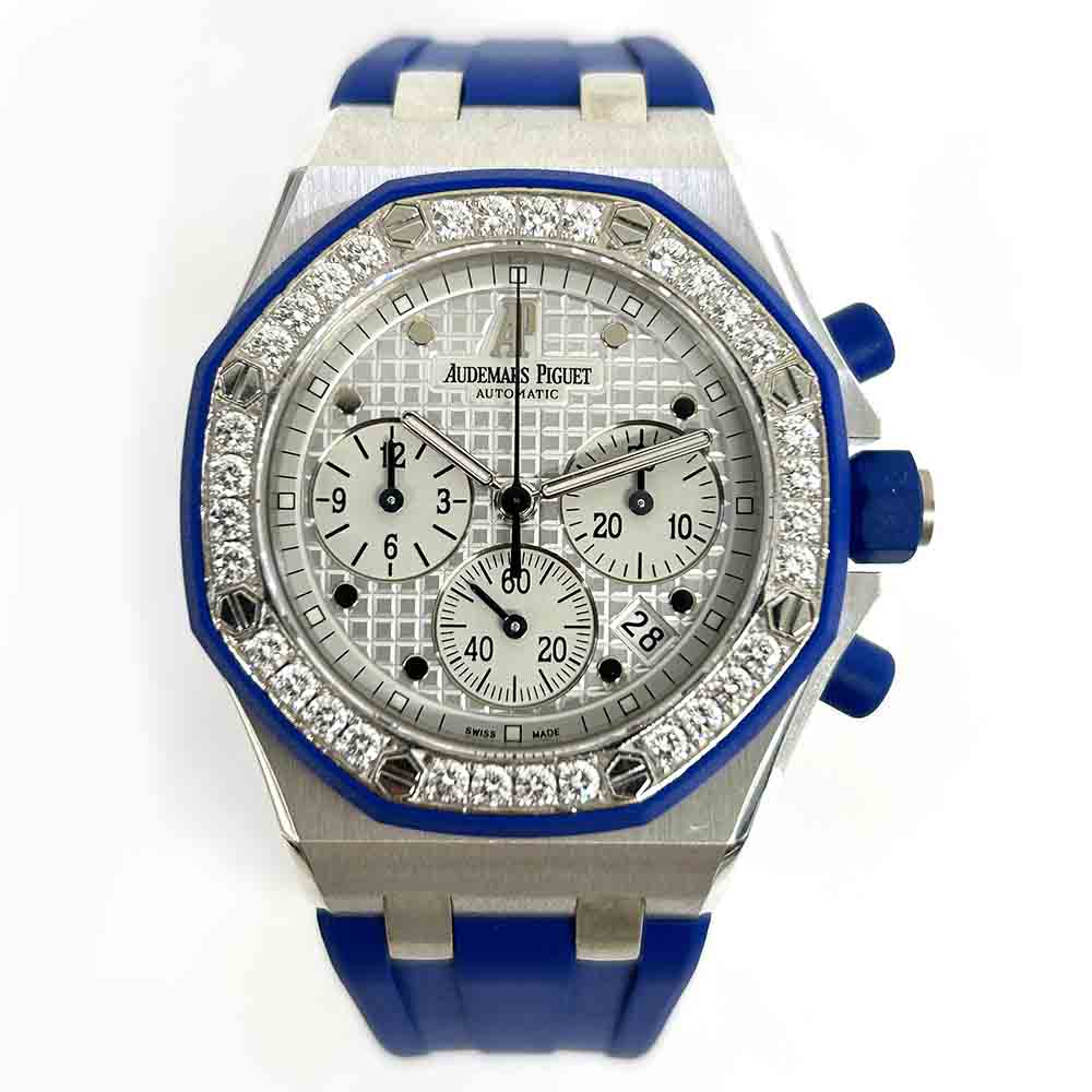 Audemars Piguet Royal Oak Offshore Lady 25986CKZZD020CA02 37mm White Gold with Silver Dial Watch