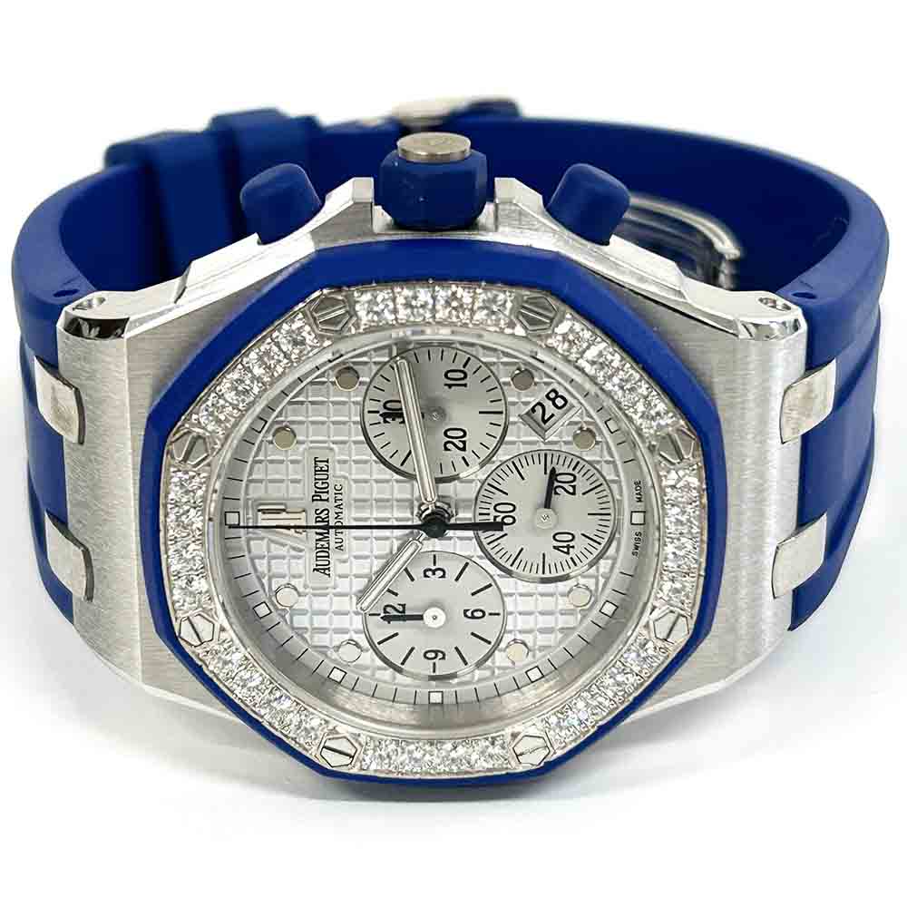 Audemars Piguet Royal Oak Offshore Lady 25986CKZZD020CA02 37mm White Gold with Silver Dial Watch