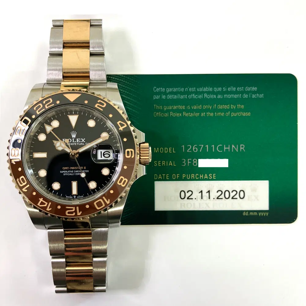 Rolex GMT-Master II Steel/Gold “Root Beer” Oyster Bracelet Black Dial 126711CHNR 2020 – image 2