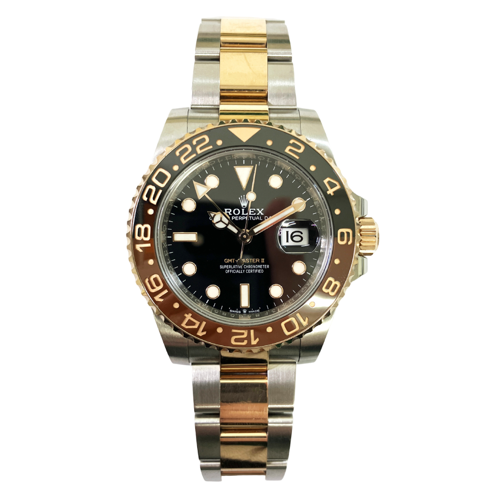 Rolex GMT-Master II Steel/Gold "Root Beer" Oyster Bracelet Black Dial 126711CHNR 2020