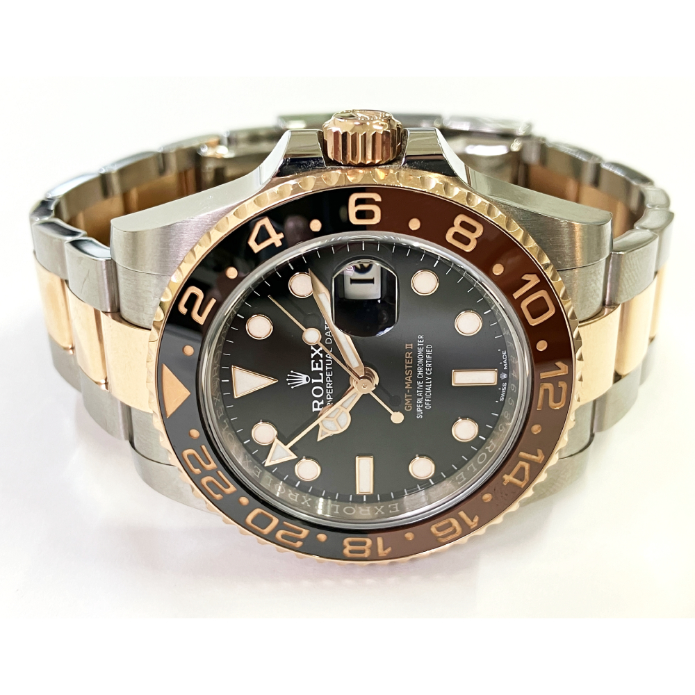 Rolex GMT-Master II Steel/Gold "Root Beer" Oyster Bracelet Black Dial 126711CHNR 2020