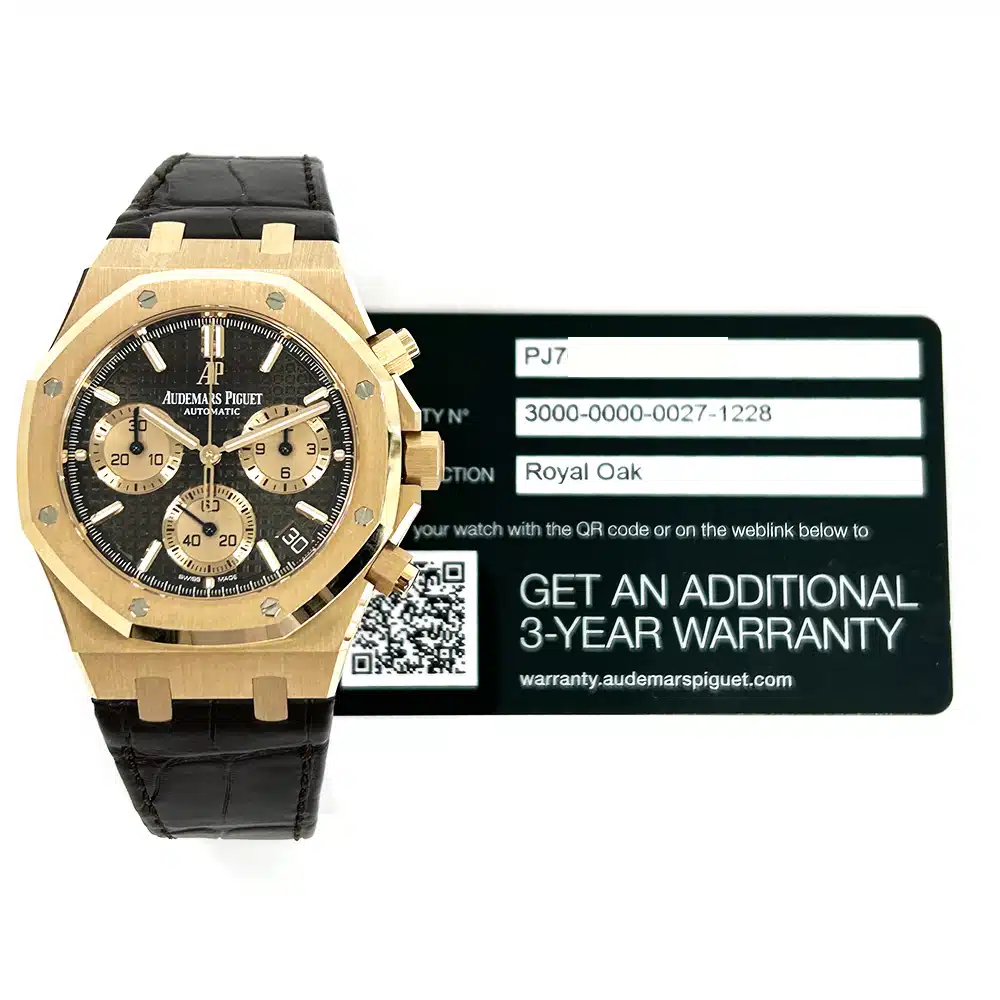 Audemars Piguet Royal Oak Chronograph 41mm 26239OR.OO.D821CR.01 Rose Gold with Brown Dial Watch 2021 – image 2