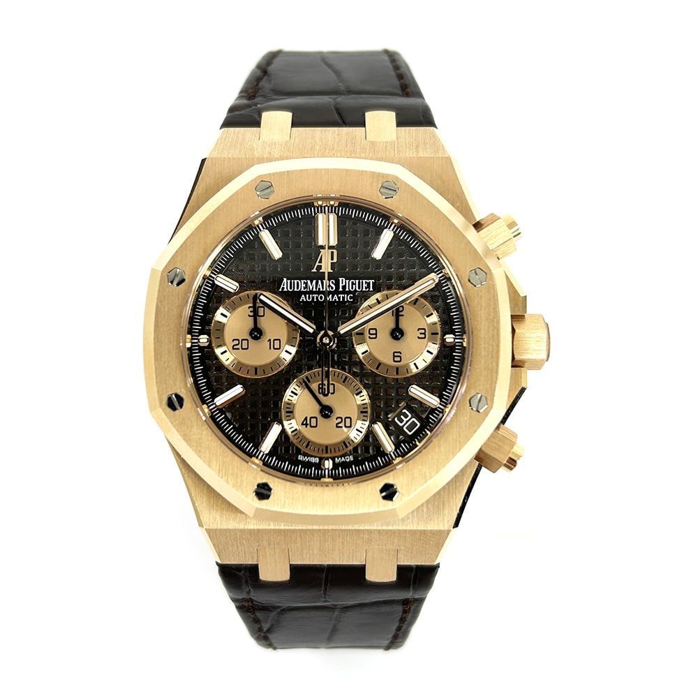 Audemars Piguet Royal Oak Chronograph 41mm 26239OR.OO.D821CR.01 Rose Gold with Brown Dial Watch 2021
