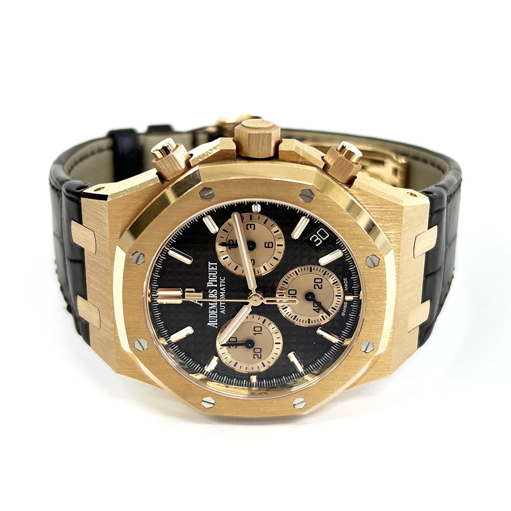 Audemars Piguet Royal Oak Chronograph 41mm 26239OR.OO.D821CR.01 Rose Gold with Brown Dial Watch 2021
