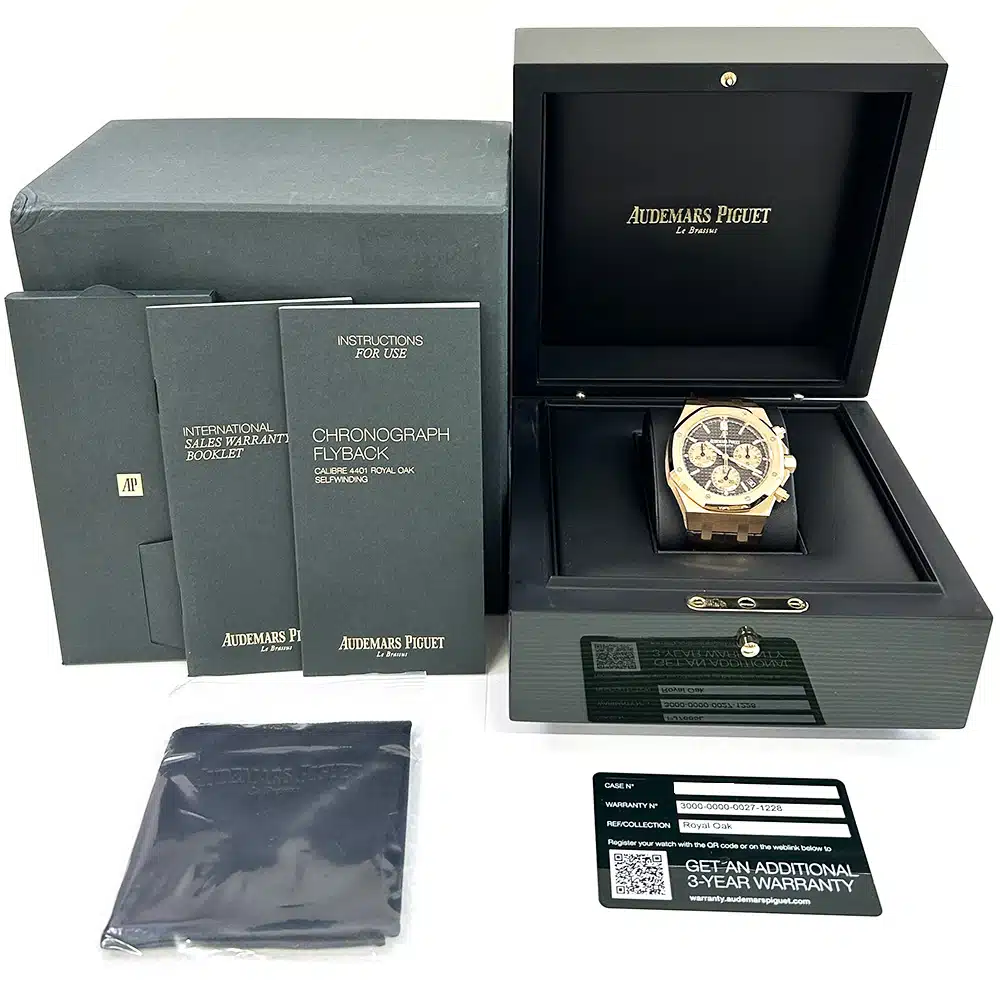 Audemars Piguet Royal Oak Chronograph 41mm 26239OR.OO.D821CR.01 Rose Gold with Brown Dial Watch 2021 – image 9