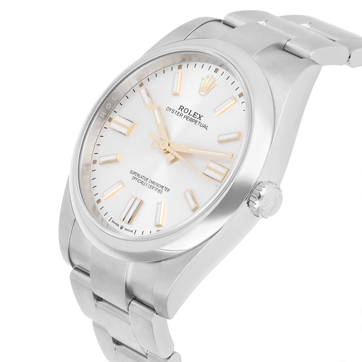 Rolex Oyster Perpetual 41mm 124300-0001 Silver Dial Never Worn 2024 Box And Papers