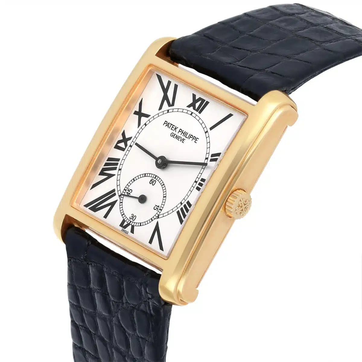 Patek Philippe 5014J Gondolo 18k Yellow Gold Silver Dial Mens Manual Watch – image 3