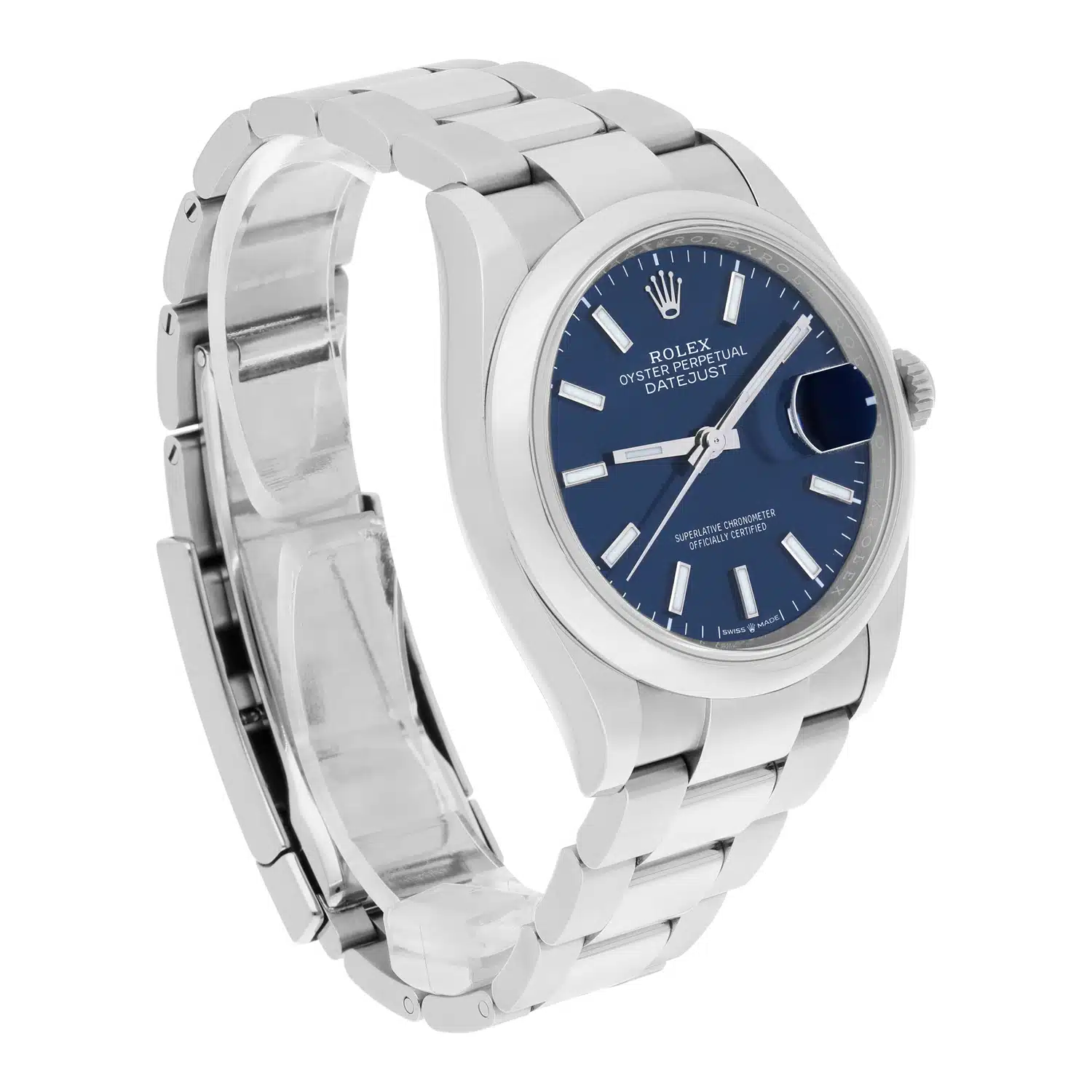 Rolex Datejust 36 126200 Blue Index Dial Oyster Bracelet COMPLETE MINT - 2021 – image 6