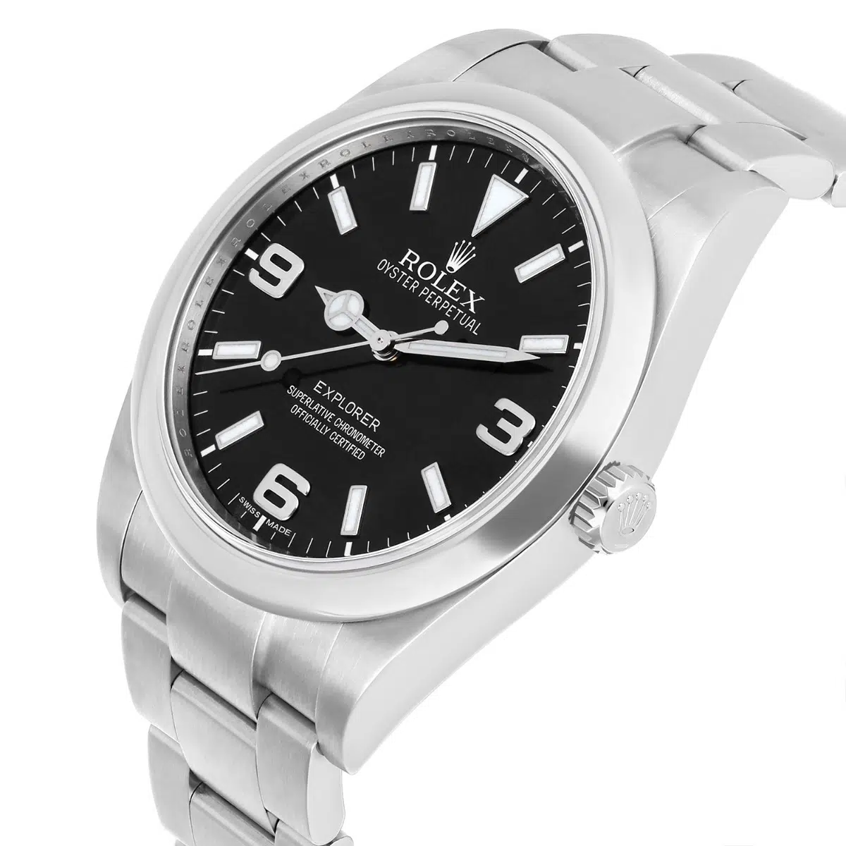 Rolex Explorer 214270 39mm Explorer Black Dial Stainless Steel Watch 3-6-9 – image 5