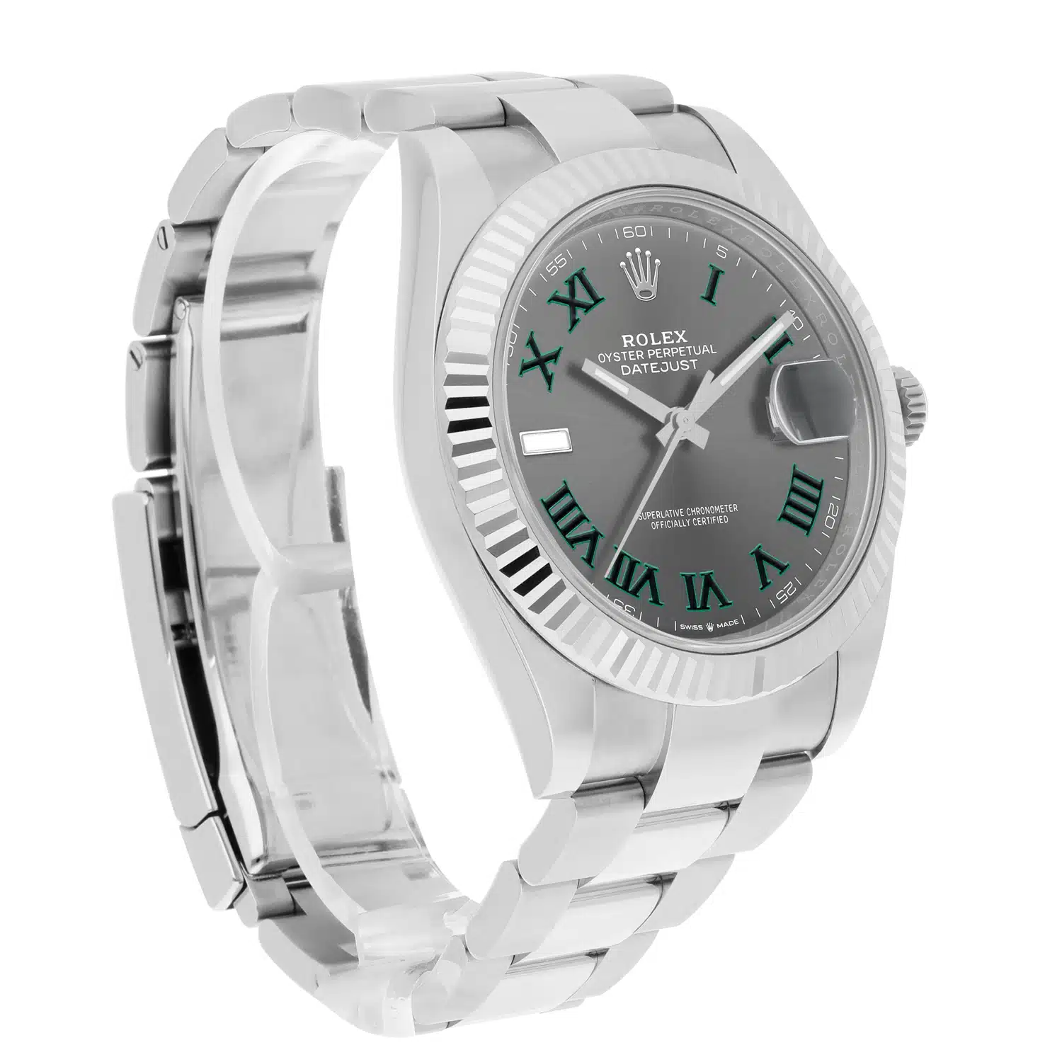 Rolex Datejust 126334 Stainless Steel 41mm Gray Wimbledon Dial Complete MINT – image 6
