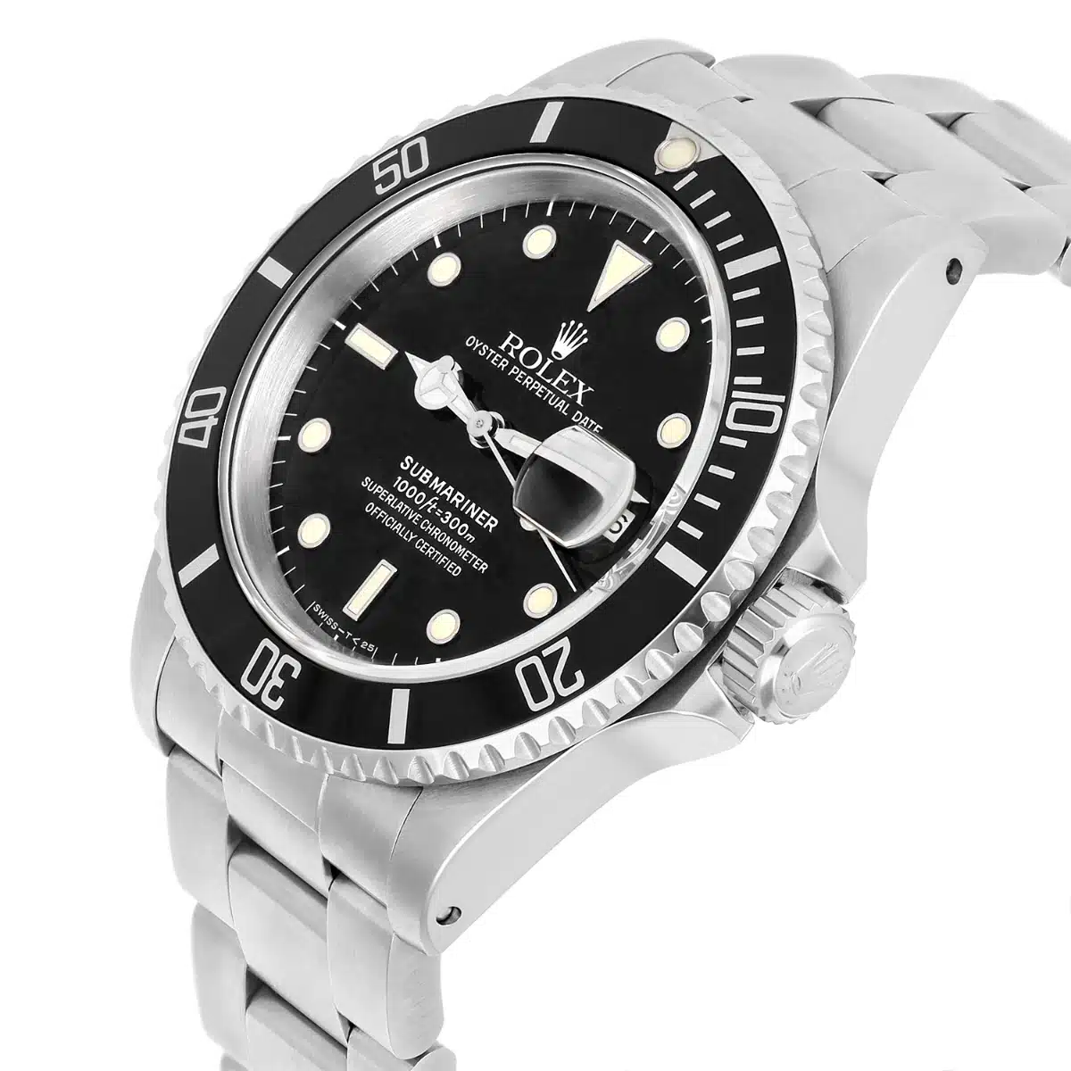Rolex Men's Submariner Date 16610 Stainless Steel 40MM Black Dial Circa 1989 Papers – image 3