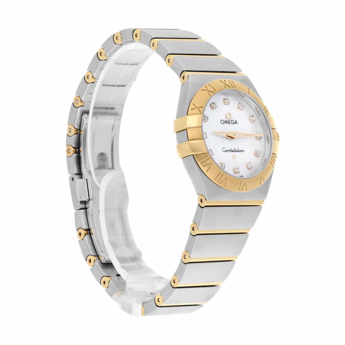 Omega Constellation 123.20.27.60.55.004 White MOP Diamond 27mm Ladies Watch