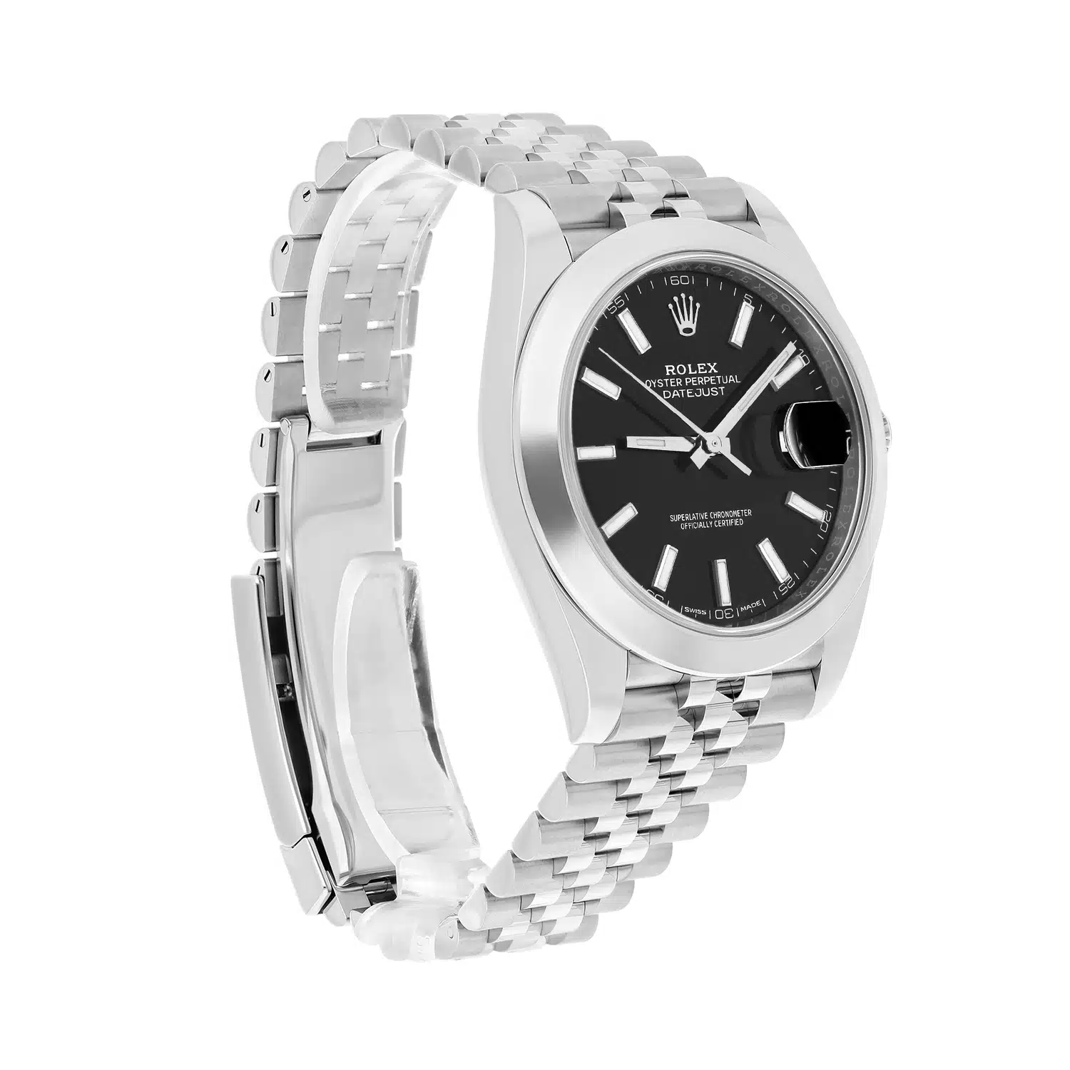 Rolex Datejust 41 126300 Steel Black Index Dial Mens Watch Jubilee Band – image 6
