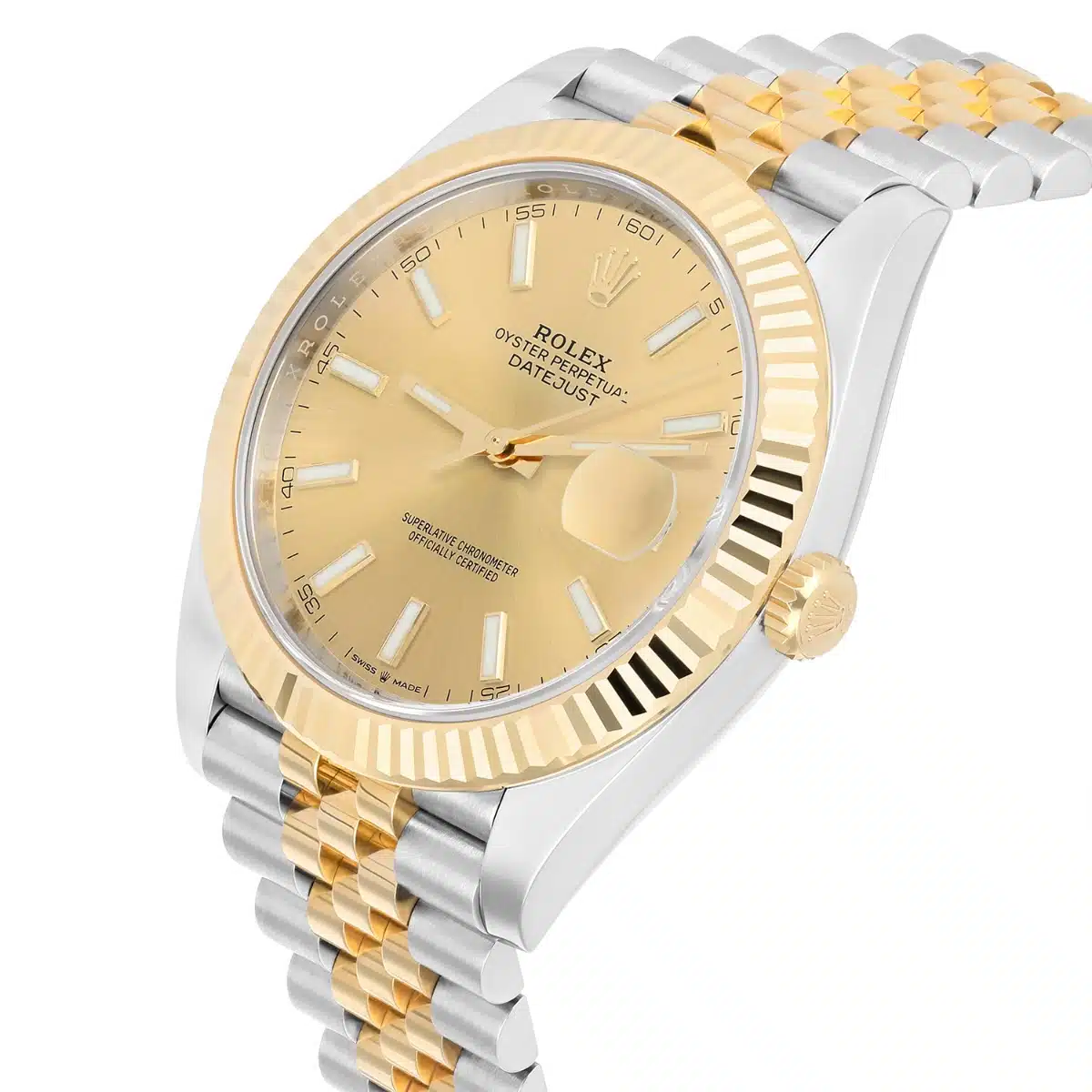 Rolex Datejust 126333-0010 41mm Champagne Index Dial 2tone Watch Jubilee Band 2022 – image 3