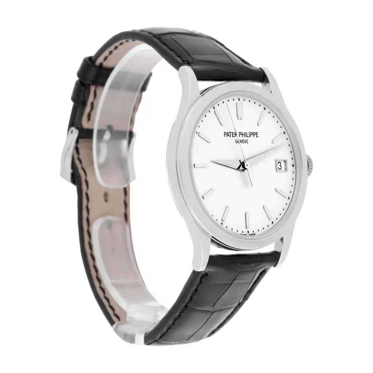 Patek Philippe Calatrava 5296G-010 White Gold, Black Leather Strap Box/Papers – image 6