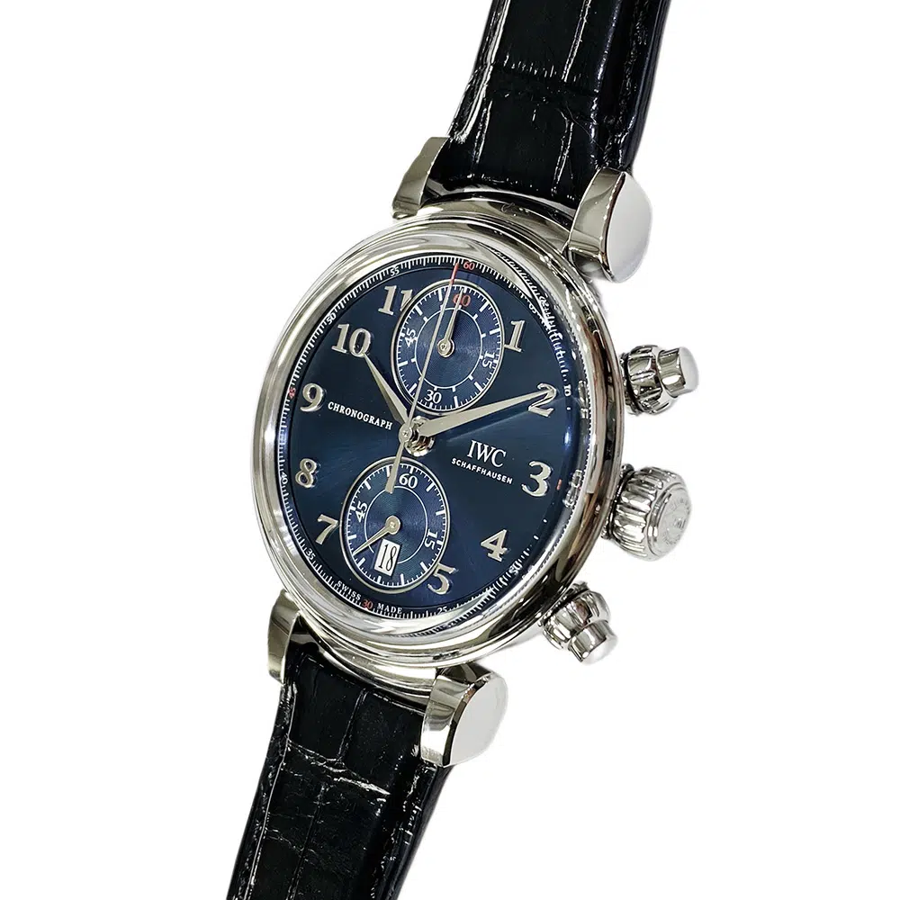 IWC Da Vinci Chronograph IW393402 Stainless Steel with Black Alligator Leather Watch 2018 – image 6