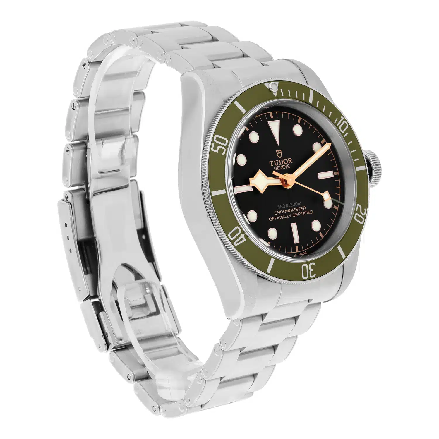 Tudor Black Bay Harrods 79230G Green Bezel Men's Automatic Dive Watch – image 6