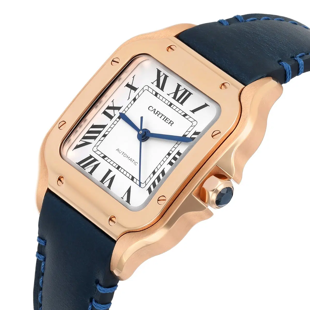 Cartier Santos Rose Gold Automatic Ladies Watch WGSA0028 Medium Complete – image 5